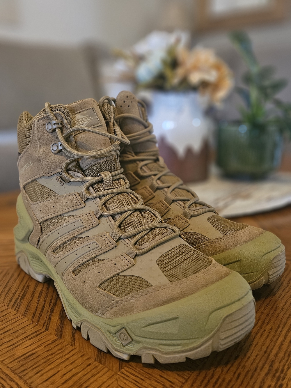 Merrell Men's Tactical Hiking Boots - Tan/Olive